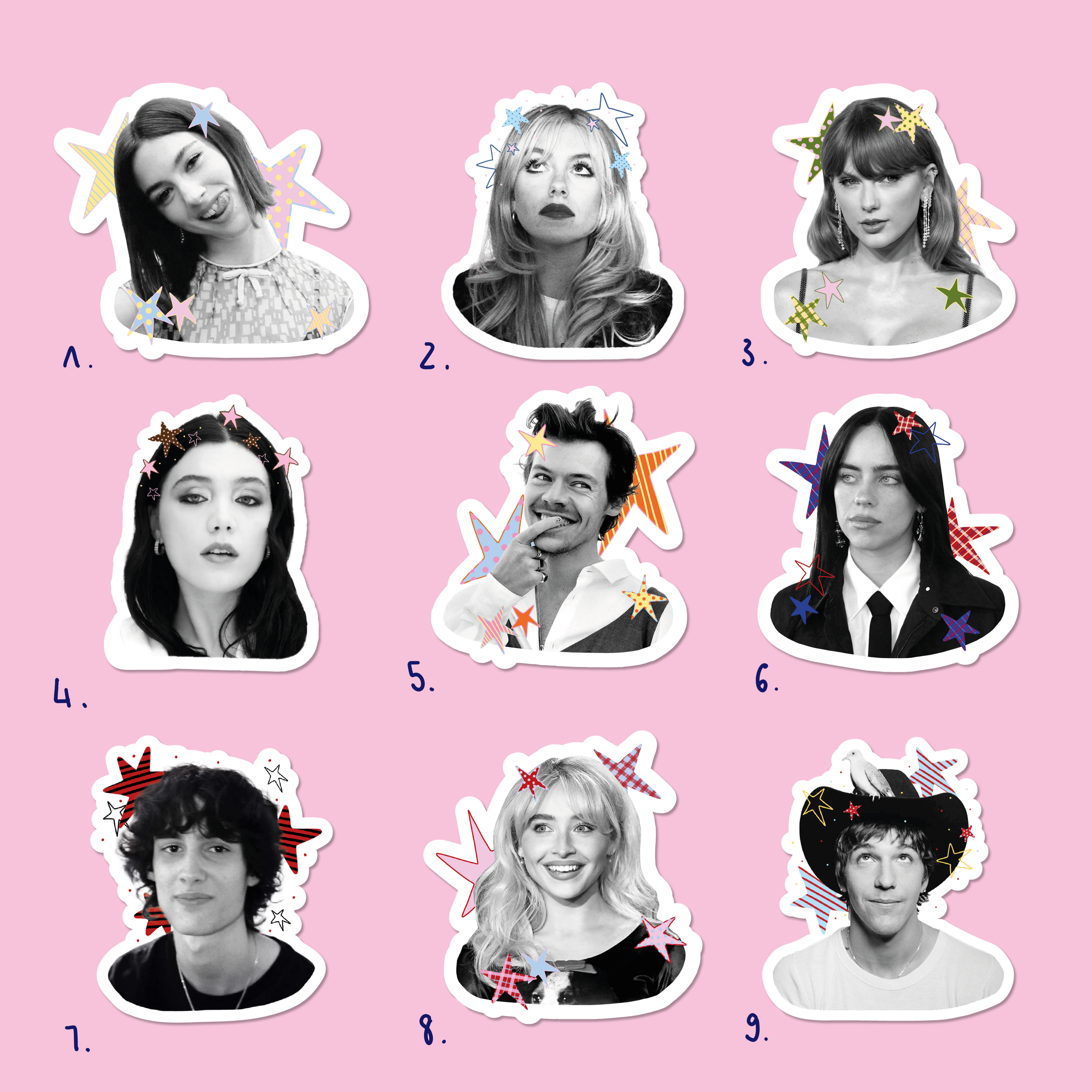 pack stickers faces