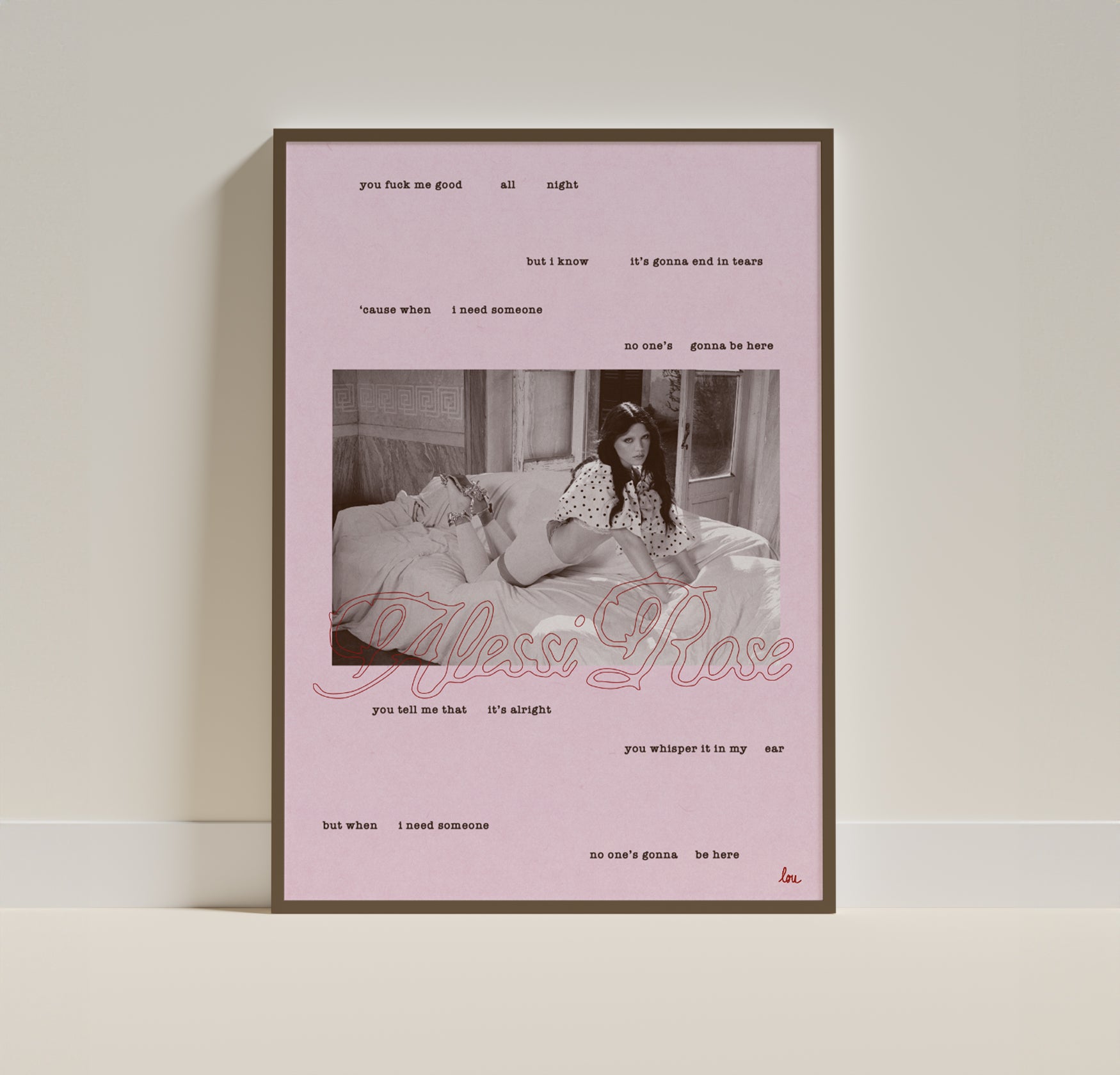Póster rosa de Alessi
