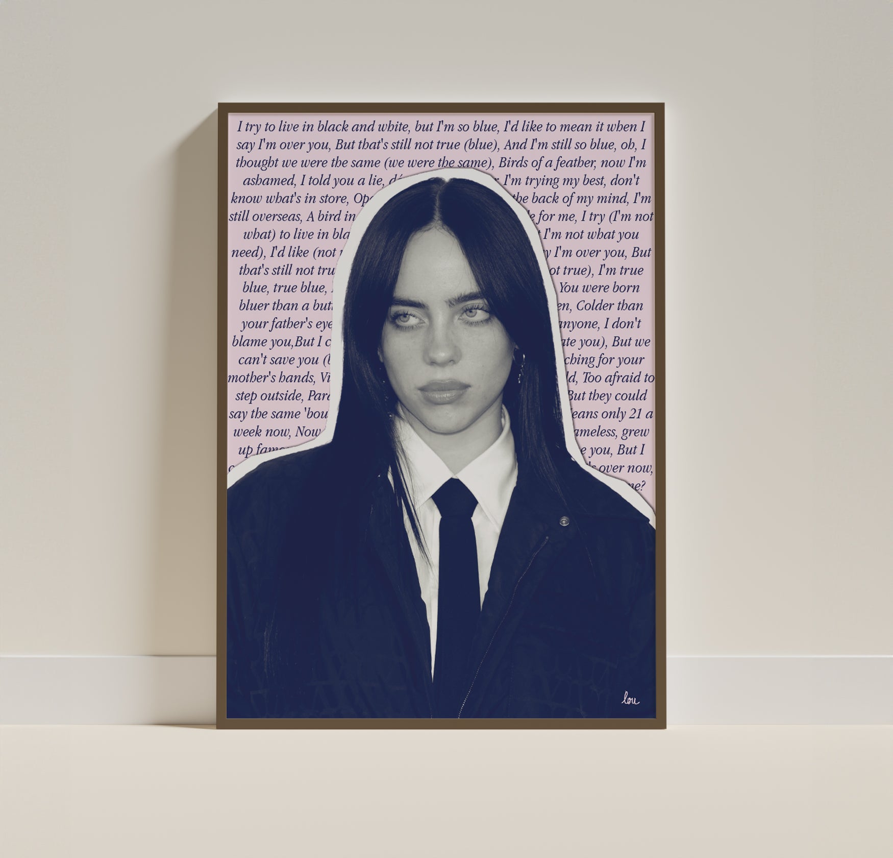 affiche "blue" billie eilish