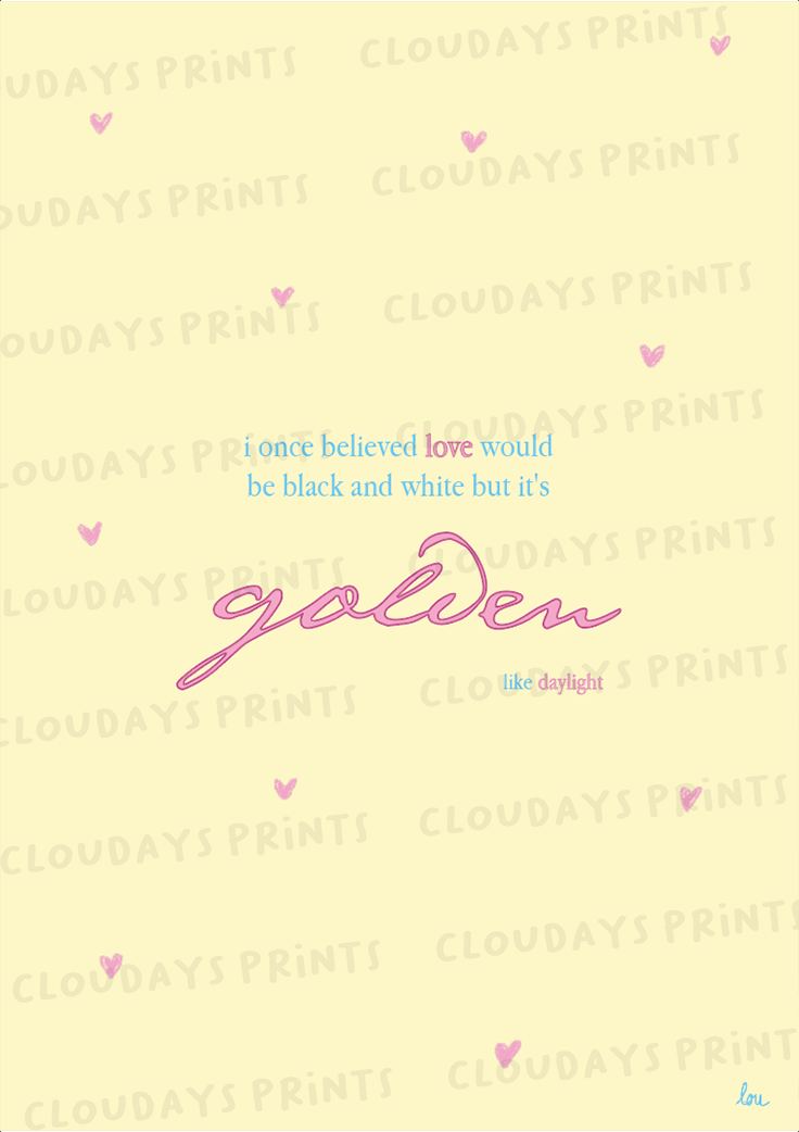 affiche "daylight" taylor swift