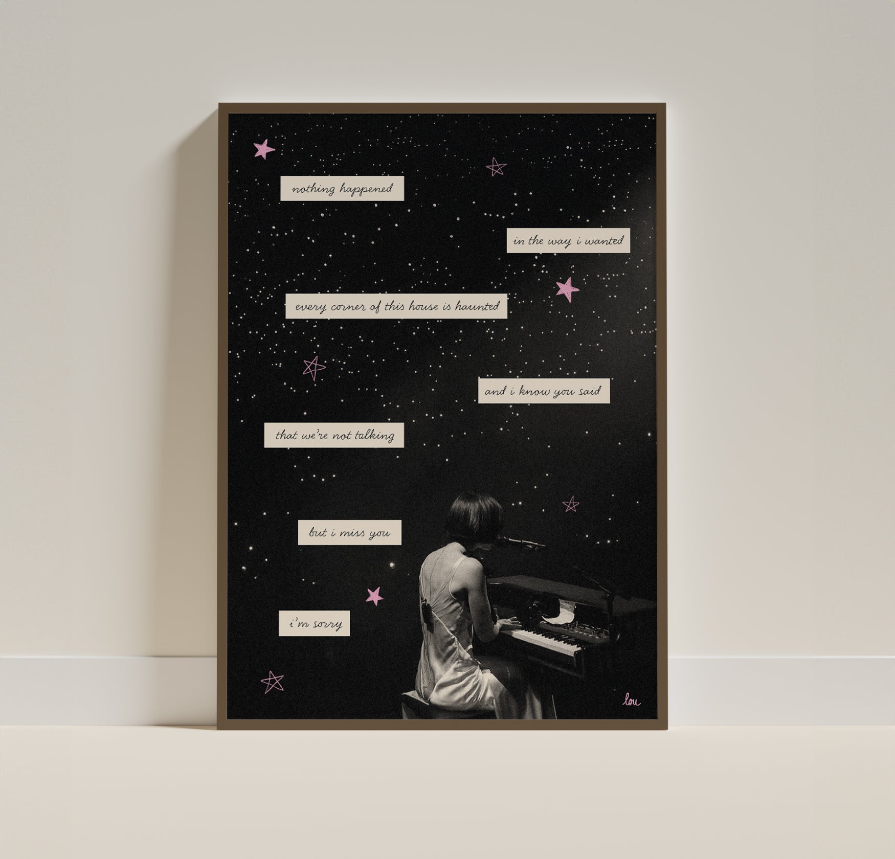 affiche "i miss you i'm sorry" gracie abrams