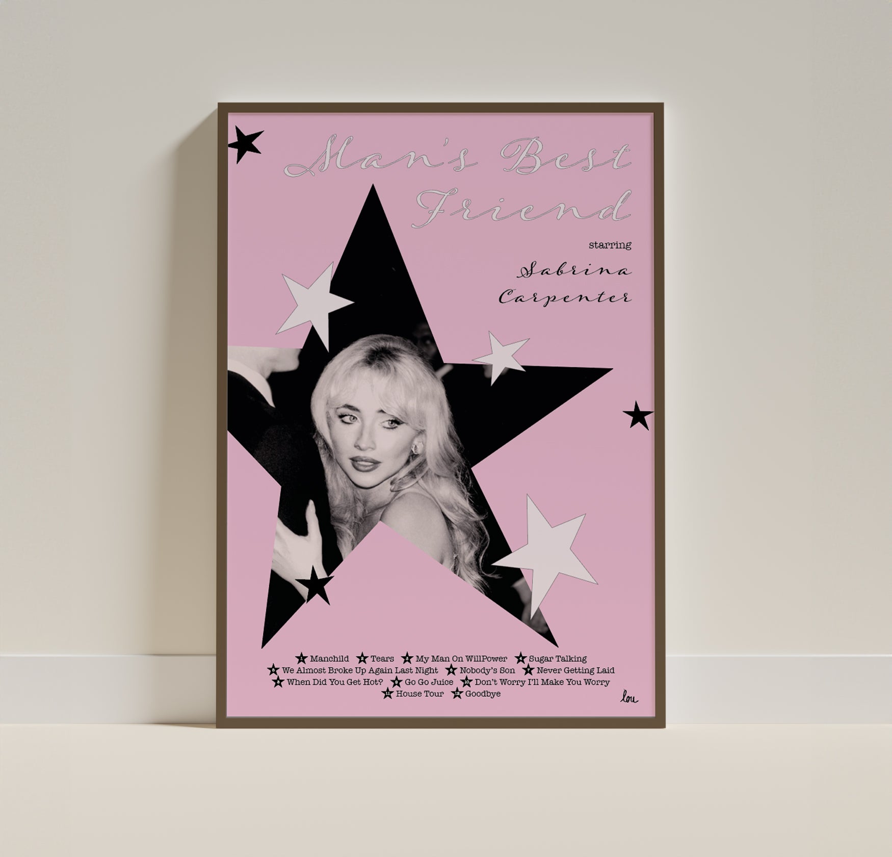 affiche "man's best friend" sabrina carpenter