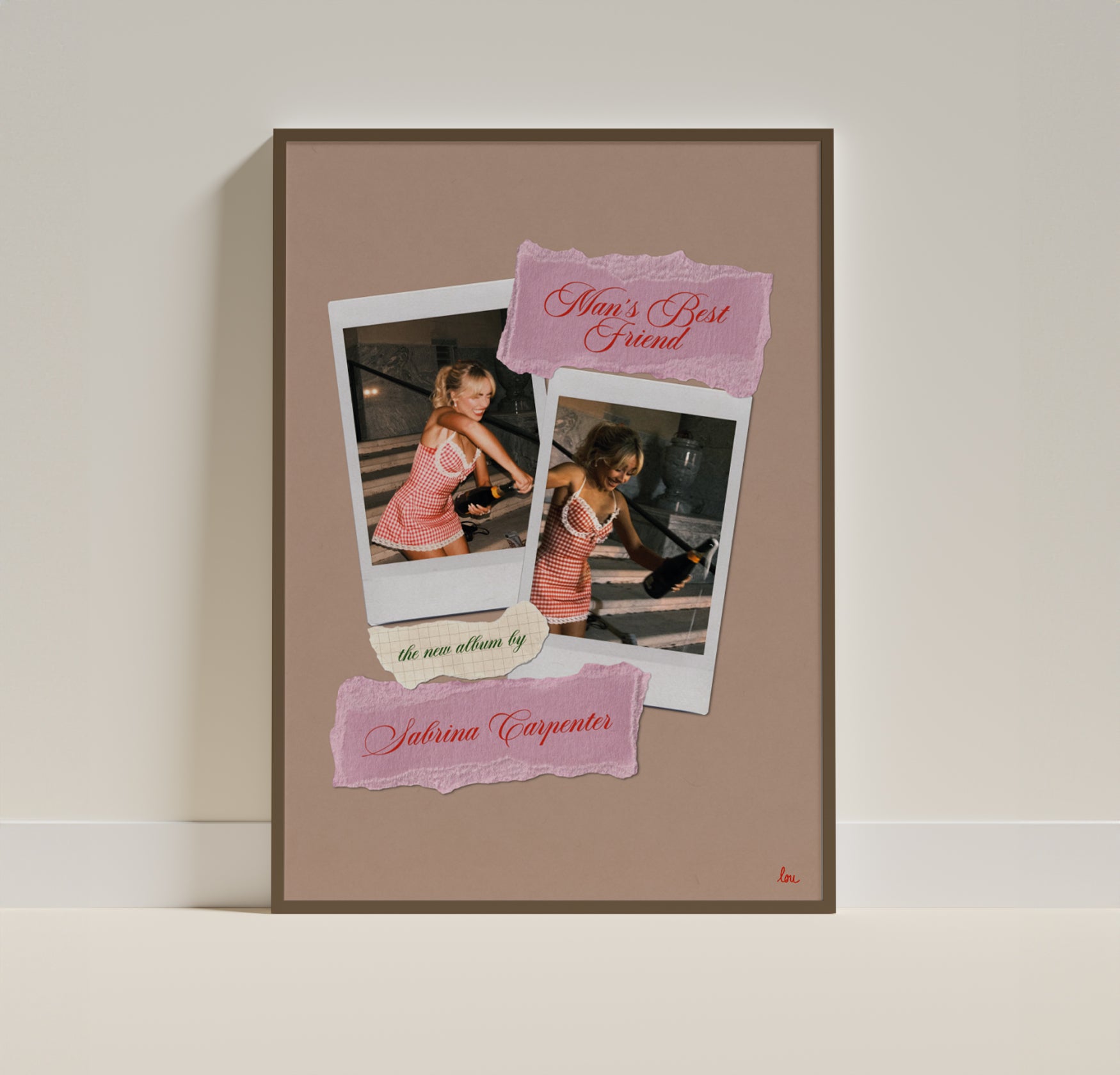 affiche "man's best friend" sabrina carpenter