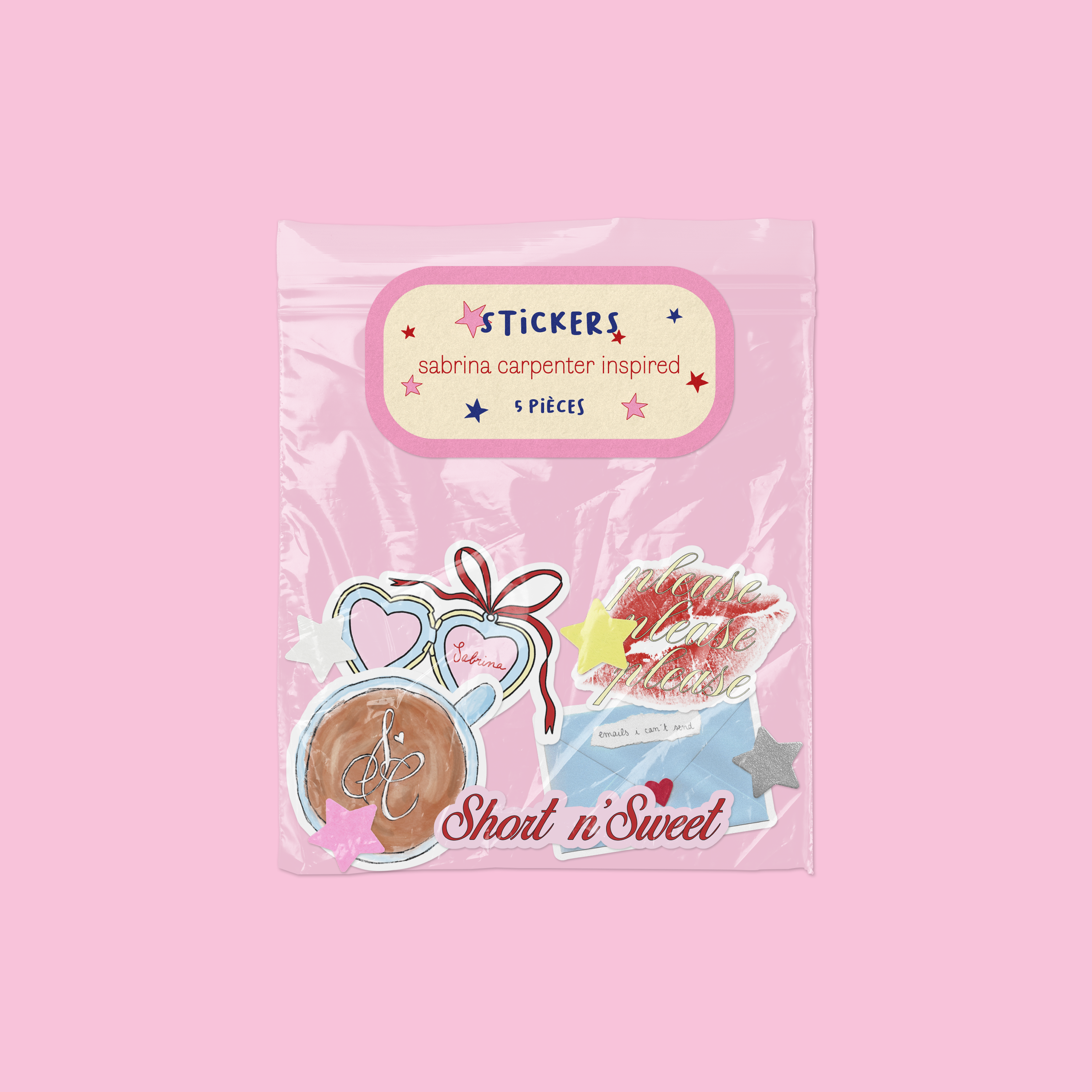pack stickers sabrina carpenter