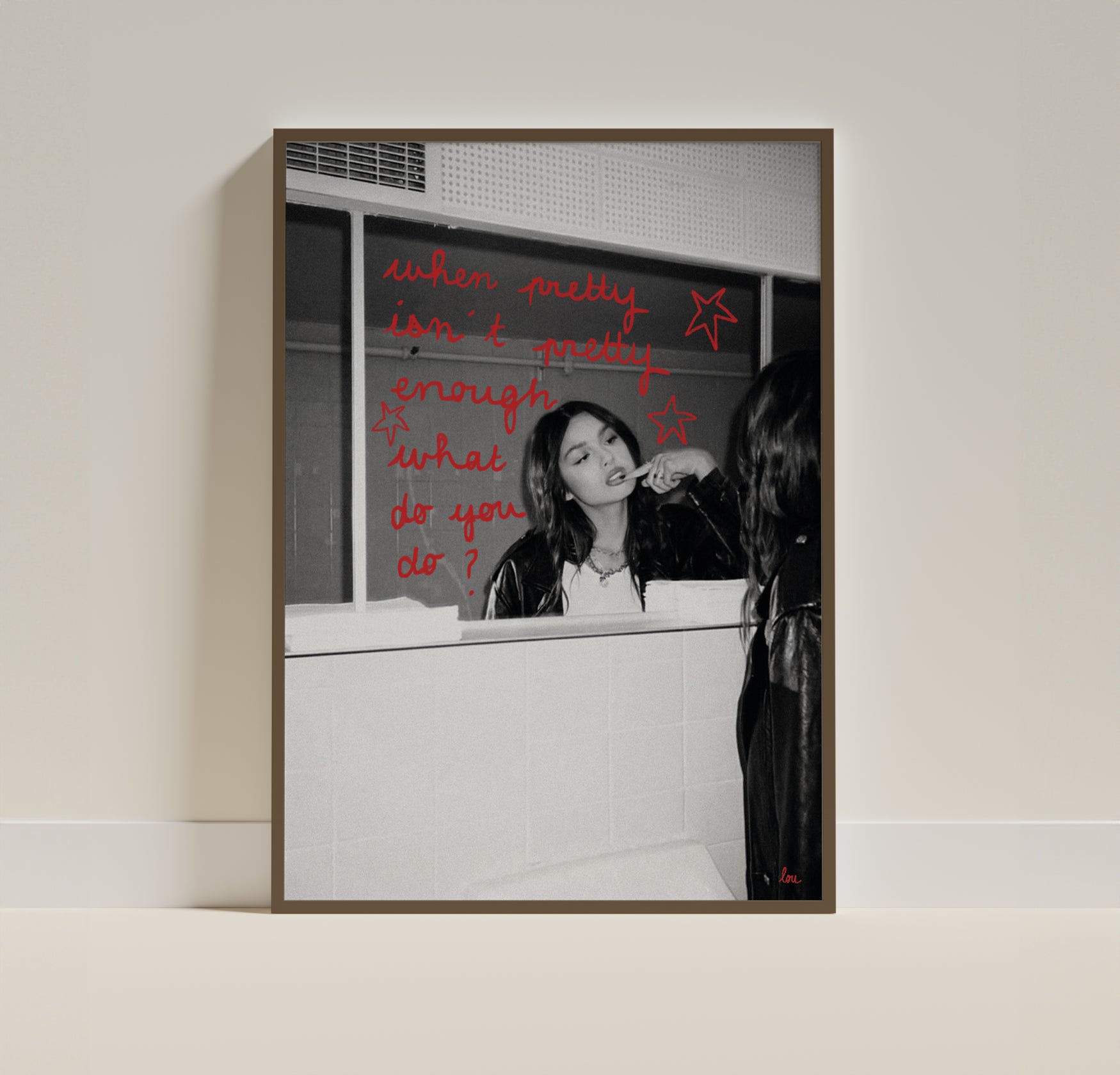affiche "pretty isn't pretty" olivia rodrigo