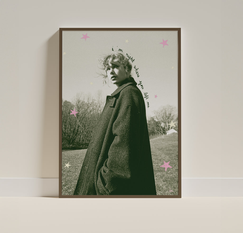 affiche "right where you left me" taylor swift