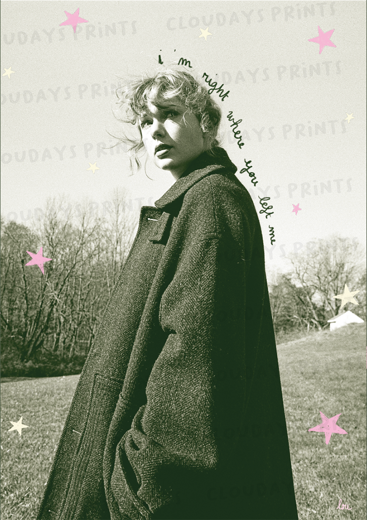affiche "right where you left me" taylor swift